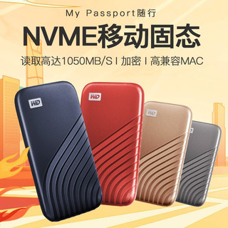 Western Digital西部数据 WD）外接PSSD固态移动硬盘 Type-C接口 USB3.2 手机电脑两用 兼容MAC 宇宙蓝（传输速度1050MB/s） 1TB（官方标配） 2TB套餐一：配扩展坞 宇宙蓝（传输速度1050MB/s）