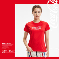 ANTA 安踏 x Coca Cola 联名款 女款运动短袖 162025116