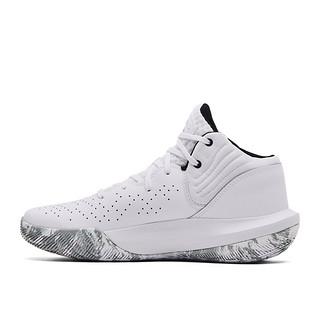 UNDER ARMOUR 安德玛 Jet '21 中性篮球鞋 3024260-103 白色 45