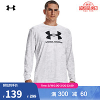 安德玛 UNDER ARMOUR官方UA新品 ABC男子训练运动长袖T恤1366466 黑色001 XXL 白色100 XXL
