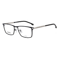 HUGO BOSS 男款热销方形钛材全框眼镜架光学镜框 1226F