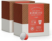 amazon 亚马逊 由亚马逊 Nespresso 兼容浓缩咖啡胶囊，100 粒胶囊（2 x 50）