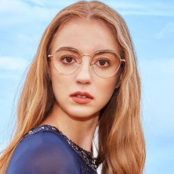 helenkeller海伦凯勒眼镜男女款圆形时尚光学近视眼镜架