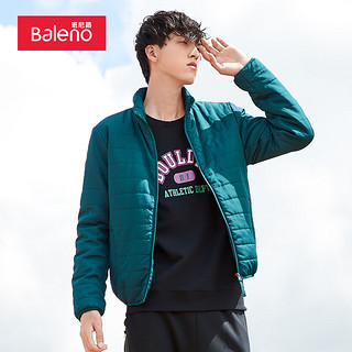 班尼路（Baleno）棉服立领夹克纯色轻薄棉服男青年潮流休闲外套 3G7绿色 L