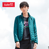 班尼路（Baleno）棉服立领夹克纯色轻薄棉服男青年潮流休闲外套 3G7绿色 L  3G7绿色   M