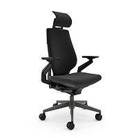 Steelcase 世楷 Gesture 电竞椅人体工学椅黑色灰框+头枕（预售-货期90天）
