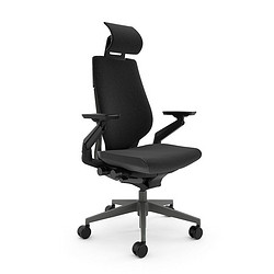 Steelcase 世楷 Gesture 电竞椅人体工学椅黑色灰框+头枕（预售-货期90天）
