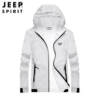 JEEP SPIRIT Jeep吉普2021夏季防晒衣男夏季薄款防紫外线户外运动防晒服轻薄