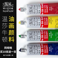 WINSOR&NEWTON 温莎·牛顿 温莎牛顿画家专用油画颜料套装初学者儿童美术绘画单支管状油彩工具白色金色黑色钛白颜料170ml45ml常用24色