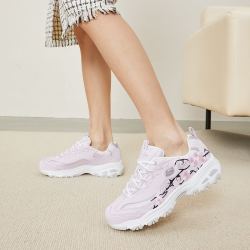 skechers斯凯奇女鞋老爹鞋女时尚熊猫鞋女运动休闲鞋小白鞋女运动鞋