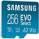 Prrime会员：SAMSUNG 三星 EVO Select 256GB 内存卡 UHS-I U3 A2