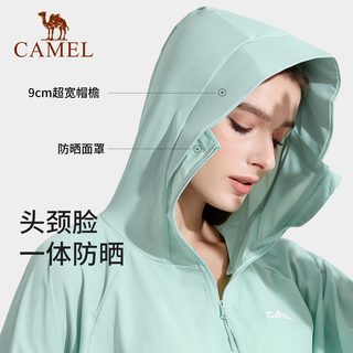 骆驼 CAMEL冰丝防晒衣女2022夏季斗篷薄款防紫外线透气防晒服女皮肤衣 L A1S170118H，太空灰