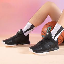 LI-NING 李宁 篮球鞋男实战低帮耐磨防滑球鞋透气运动鞋