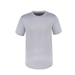 mizuno美津浓轻盈透气弹力男式字母印花t恤纯色运动短袖t恤男