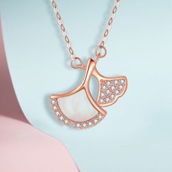 mclon 曼卡龙 银杏叶925银项链 ysyx