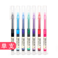 白雪直液式走珠笔速干彩色中性笔办公学生用绘图手账标记号划重点做笔记专用针管型蓝红粉绿紫黑色水笔单支