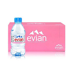 evian 依云 法国原装进口 依云天然矿泉水330ml*24塑料瓶 整箱装弱碱性饮用水 330ml*24 塑料瓶