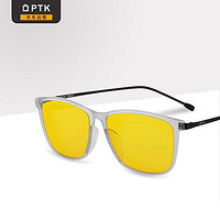 PTK 防蓝光眼镜99%高阻隔蓝光平光镜游戏办公电脑护目镜磨砂透明方框