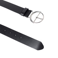 Levi's李维斯21秋季新款女士黑色牛皮革时尚商务腰带D6018-0002