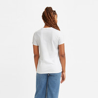 Levi's李维斯新款女士白色LOGO印花时尚百搭短袖T恤潮17369-1654