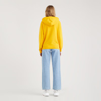 Levi's®李维斯新款女士黄色连帽时尚印花卫衣18487-0114