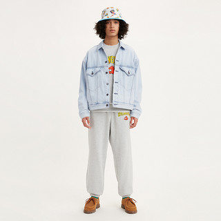 Levi's®xTheSimpsons™联名系列情侣灰休闲裤A2060-0000