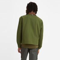 Levi's李维斯春季新款男士翻领军绿色工装时尚休闲外套A1830-0001