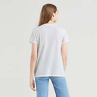Levi's 李维斯 2022春季新款女士白色刺绣贴布短袖T恤39185-0028