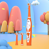 博皓（prooral）冲牙器洗牙器水牙线 便携式设计 牙齿冲洗器口腔清洁器正畸 青春粉 橙色