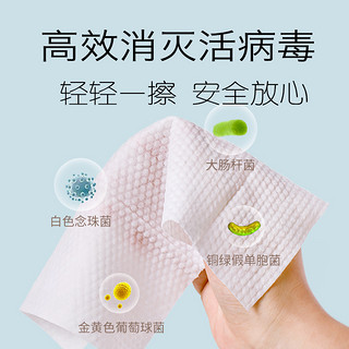 怡家乐75度酒精湿巾便携装10片每包学生儿童杀菌消毒随身装纸巾