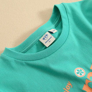 真维斯男童夏季新款印花T恤多色可选纯棉圆领儿童短袖体恤衫童装