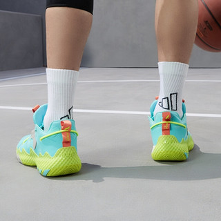 adidas 阿迪达斯 Harden Vol. 6 男子篮球鞋 GV8703 湖蓝色/橙色/灰 40