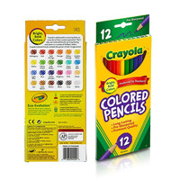Crayola 绘儿乐 68-4012 彩色绘画铅笔 12色