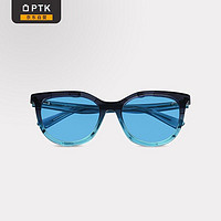 PTK 防蓝光眼镜 室内室外通用多彩时尚电脑护目镜时尚猫眼防紫外线手机眼镜蓝色大框男女款