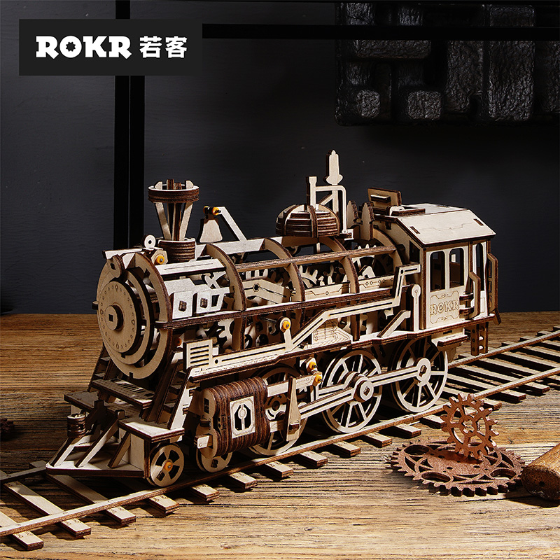 ROKR 若客 LK701 立体拼图 蒸汽火车头
