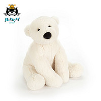 英国jELLYCAT白色Perry北极熊可爱柔软毛绒玩具男女孩安抚公仔