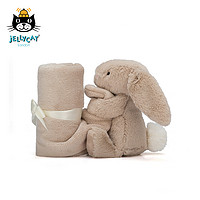 jELLYCAT经典害羞浅棕色邦尼兔安抚毯安抚玩具安抚巾宝宝口水巾