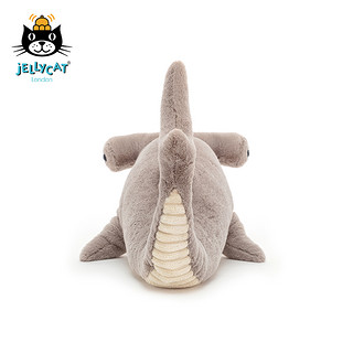 jELLYCAT 邦尼兔 HH2S 哈利双髻鲨毛绒玩具 灰白色 13cm