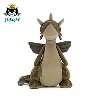 jELLYCAT 邦尼兔 DRA2O 奥利夫龙毛绒玩具 绿色 25cm