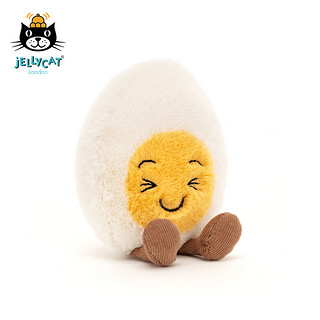 jELLYCAT 邦尼兔 BE6LAU 开心水煮蛋毛绒玩具 白色 14cm