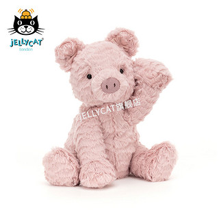 jELLYCAT 邦尼兔 FW6PIG 波浪毛小猪毛绒玩具 粉红色 23cm