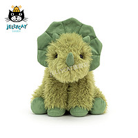 jELLYCAT 邦尼兔 CURV3D 科尔菲恐龙毛绒玩具 绿色 24cm