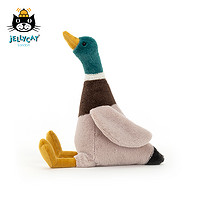 jELLYCAT 邦尼兔 MOR3M 摩根绿头鸭毛绒玩具 花色 33cm