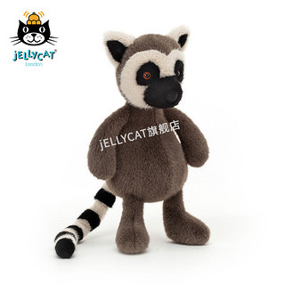 jELLYCAT 邦尼兔 WHIS3LEM 维斯比蒂狐猴毛绒玩具 灰色 26cm