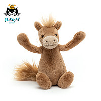 jELLYCAT 邦尼兔 BAS3PONY 害羞小马毛绒玩具 黄褐色