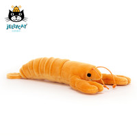 jELLYCAT 邦尼兔 SSEA6L 美味海鲜小龙虾毛绒玩具 橙色 4cm