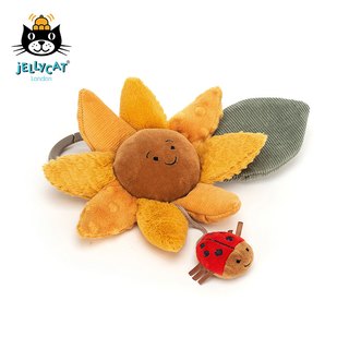 英国邦尼兔 jELLYCAT2021年新品佛勒里向日葵互动玩具可爱毛绒婴儿玩具