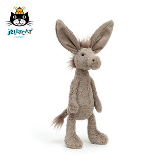 jELLYCAT 邦尼兔 HARK3D 哈克毛驴毛绒玩具 灰色 33cm 哈克毛驴