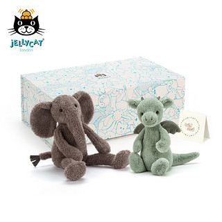 jELLYCAT 邦尼兔 害羞龙小象毛绒玩具 礼盒装