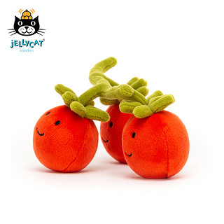 jELLYCAT 邦尼兔 VV6T 活泼西红柿毛绒玩具 红色 8cm